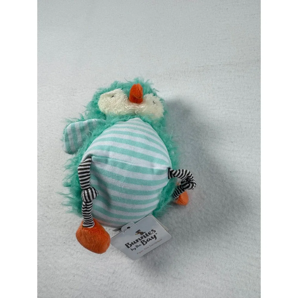Bunnies by the Bay Piper The Sandpiper Plush NWT Teal Striped Bird